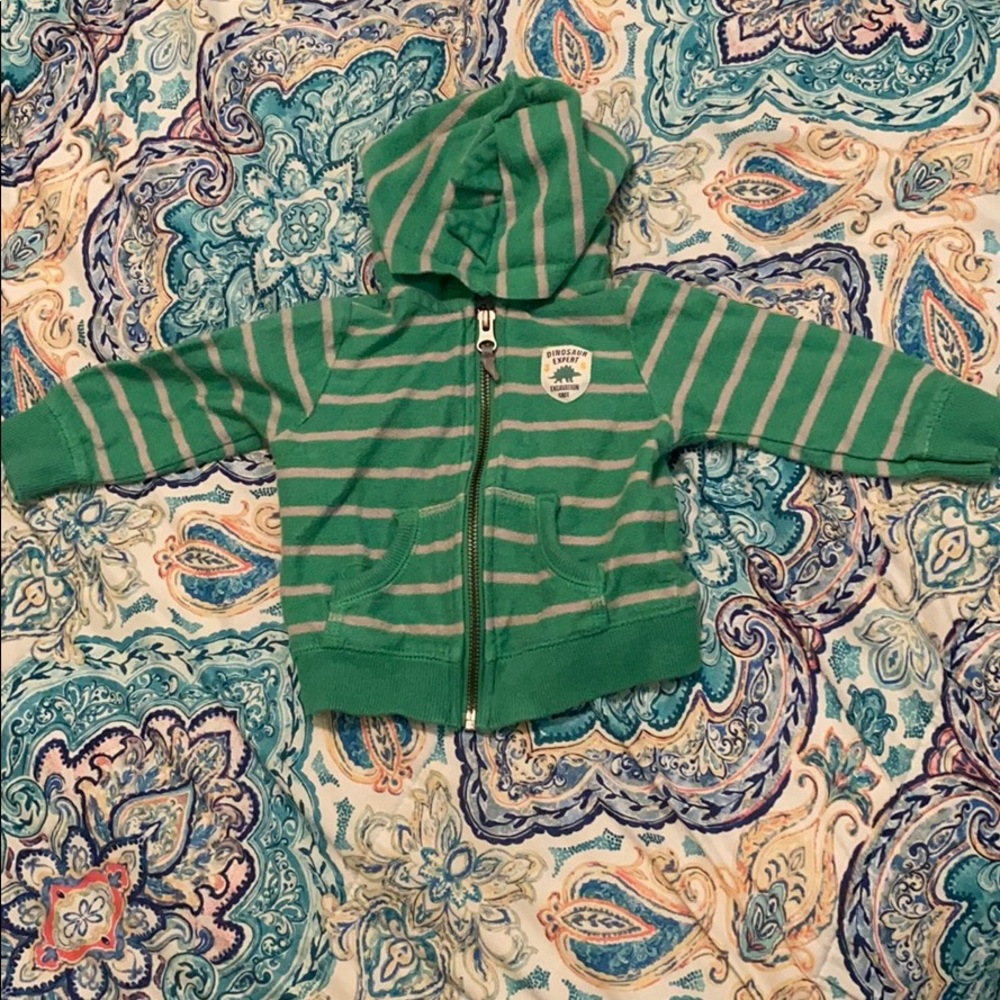 Green Long Sleeve hoodie jacket